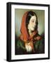 Portrait of Baroness Lutheroth-Friedrich Von Amerling-Framed Giclee Print