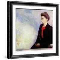 Portrait of Baroness Robert de Domecy, 1900-Odilon Redon-Framed Giclee Print