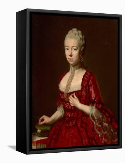 Portrait of Baroness Sophia Katharina Von Brukenthal, Nee Von Klockner (1725-1782), by Della Croce,-Johann Nepomuk della Croce-Framed Stretched Canvas