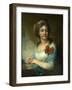 Portrait of Baroness Varvara Vasilyeva, 1800-Vladimir Lukich Borovikovsky-Framed Giclee Print