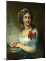 Portrait of Baroness Varvara Vasilyeva, 1800-Vladimir Lukich Borovikovsky-Mounted Giclee Print