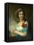 Portrait of Baroness Varvara Vasilyeva, 1800-Vladimir Lukich Borovikovsky-Framed Stretched Canvas