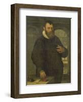 Portrait of Bartholomeus Van Der Wiere-Jan Claesz-Framed Art Print