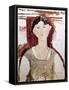 Portrait of Beatrice Hastings. 1915. (Painting)-Amedeo Modigliani-Framed Stretched Canvas