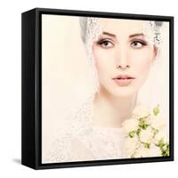 Portrait of Beautiful Bride-Pandorabox-Framed Stretched Canvas