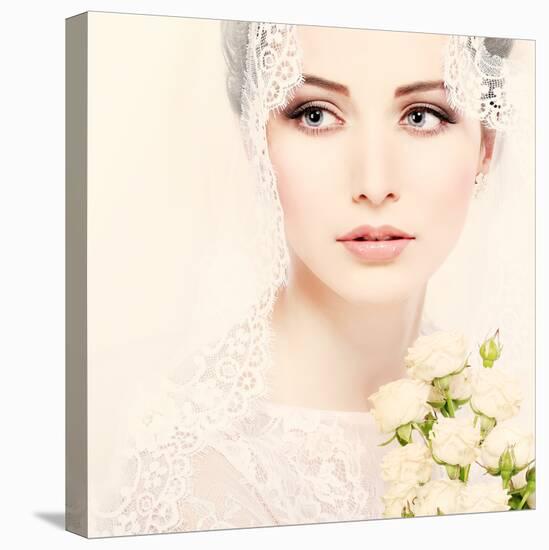 Portrait of Beautiful Bride-Pandorabox-Stretched Canvas