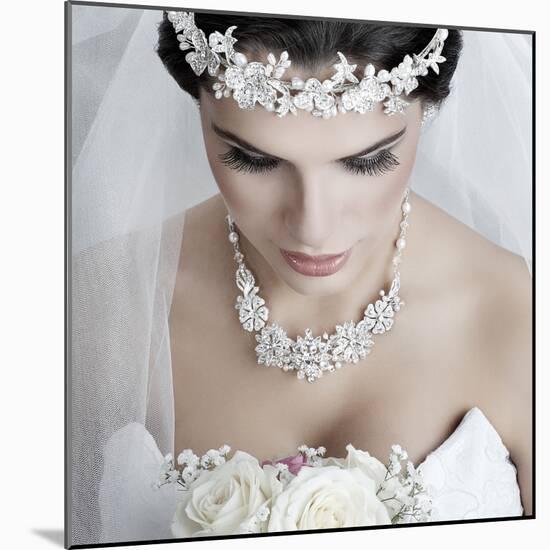 Portrait of Beautiful Bride-Pandorabox-Mounted Photographic Print