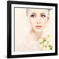 Portrait of Beautiful Bride-Pandorabox-Framed Photographic Print