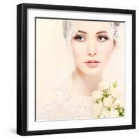 Portrait of Beautiful Bride-Pandorabox-Framed Photographic Print