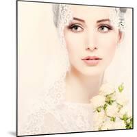 Portrait of Beautiful Bride-Pandorabox-Mounted Photographic Print