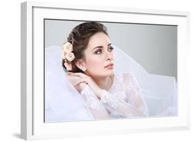 Portrait of Beautiful Bride-Pandorabox-Framed Photographic Print