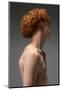 Portrait of Beautiful Redhead Man Isolated on Grey Studio Background. Concept of Beauty, Skin Care,-master1305-Mounted Photographic Print