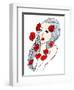 Portrait of Beautiful Young Woman Covered with Flowers-lolya1988-Framed Art Print