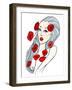 Portrait of Beautiful Young Woman Covered with Flowers-lolya1988-Framed Art Print