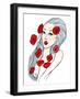 Portrait of Beautiful Young Woman Covered with Flowers-lolya1988-Framed Art Print