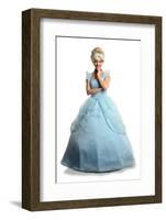 Portrait of Beautiful Young Woman Dressed in Princess Costume Isolated over White Background-Gino Santa Maria-Framed Photographic Print