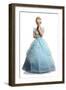 Portrait of Beautiful Young Woman Dressed in Princess Costume Isolated over White Background-Gino Santa Maria-Framed Photographic Print