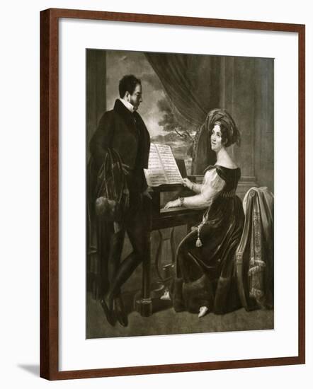 Portrait of Benedetta Rosmunda Pisaroni-null-Framed Giclee Print