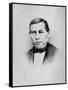 Portrait of Benito Juarez, Mexican Statesman and First Indian President of Mexico, 1806-1872-null-Framed Stretched Canvas