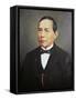 Portrait of Benito Juarez-Mexican School-Framed Stretched Canvas