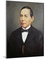 Portrait of Benito Juarez-Mexican School-Mounted Giclee Print