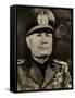 Portrait of Benito Mussolini-null-Framed Stretched Canvas