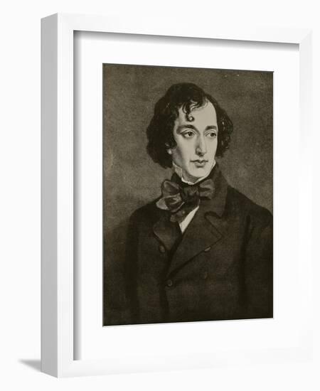 Portrait of Benjamin Disraeli, Illustration from 'Hutchinson's Story of the British Nation', C.1923-Sir Francis Grant-Framed Giclee Print