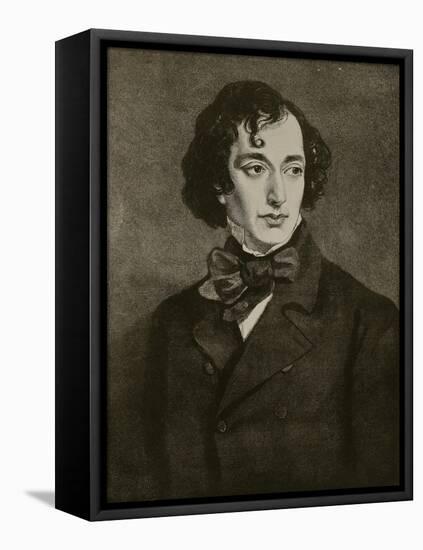 Portrait of Benjamin Disraeli, Illustration from 'Hutchinson's Story of the British Nation', C.1923-Sir Francis Grant-Framed Stretched Canvas