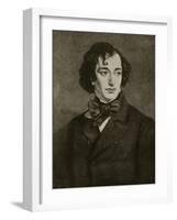 Portrait of Benjamin Disraeli, Illustration from 'Hutchinson's Story of the British Nation', C.1923-Sir Francis Grant-Framed Giclee Print