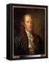 Portrait of Benjamin Franklin (1706-1790), American Physicist, Philosopher, and Politician Painting-George Peter Alexander Healy-Framed Stretched Canvas