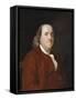 Portrait of Benjamin Franklin (1706-1790)-Joseph Wright of Derby-Framed Stretched Canvas