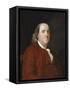 Portrait of Benjamin Franklin (1706-1790)-Joseph Wright of Derby-Framed Stretched Canvas