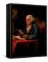 Portrait of Benjamin Franklin, 1767-David Martin-Framed Stretched Canvas