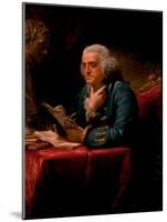 Portrait of Benjamin Franklin, 1767-David Martin-Mounted Giclee Print