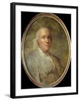 Portrait of Benjamin Franklin - by Joseph Siffred Duplessis-null-Framed Giclee Print