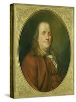 Portrait of Benjamin Franklin, C.1780-90-Alexander Roslin-Stretched Canvas