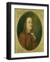 Portrait of Benjamin Franklin, C.1780-90-Alexander Roslin-Framed Giclee Print