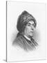 Portrait of Benjamin Franklin Wearing a Fur Hat-null-Stretched Canvas