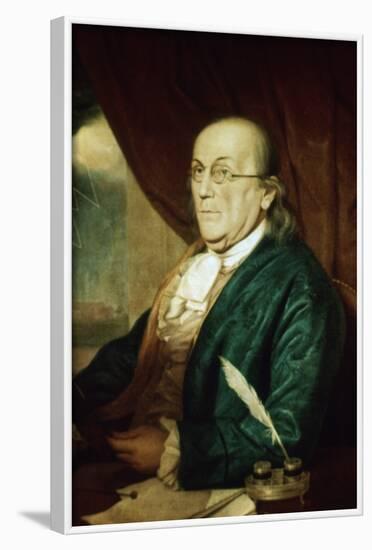 Portrait of Benjamin Franklin-null-Framed Photographic Print