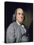 Portrait of Benjamin Franklin-Joseph Siffred Duplessis-Stretched Canvas