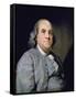 Portrait of Benjamin Franklin-Joseph Siffred Duplessis-Framed Stretched Canvas