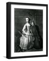 Portrait of Benjamin Hallett (Mezzotint)-James McArdell-Framed Giclee Print