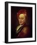 Portrait of Bernard Le Bovier, Sieur de Fontenelle-Hyacinthe Rigaud-Framed Giclee Print