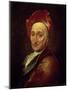 Portrait of Bernard Le Bovier, Sieur de Fontenelle-Hyacinthe Rigaud-Mounted Giclee Print