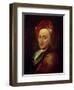 Portrait of Bernard Le Bovier, Sieur de Fontenelle-Hyacinthe Rigaud-Framed Giclee Print