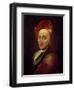 Portrait of Bernard Le Bovier, Sieur de Fontenelle-Hyacinthe Rigaud-Framed Giclee Print