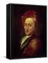 Portrait of Bernard Le Bovier, Sieur de Fontenelle-Hyacinthe Rigaud-Framed Stretched Canvas