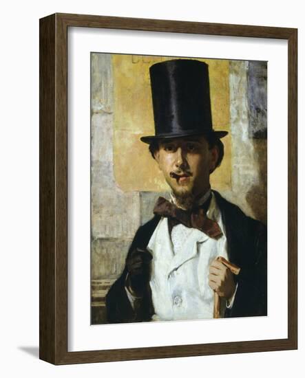 Portrait of Bernardo Celentano, 1859-Domenico Morelli-Framed Giclee Print