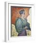 Portrait of Bertha Signac-Paul Signac-Framed Giclee Print