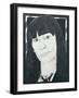 Portrait of Beryl Bainbridge, illustration for 'Cosmopolitan', 1970s-Barry Fantoni-Framed Giclee Print